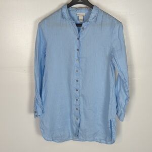 Soft Surroundings 100% Linen Tunic Top